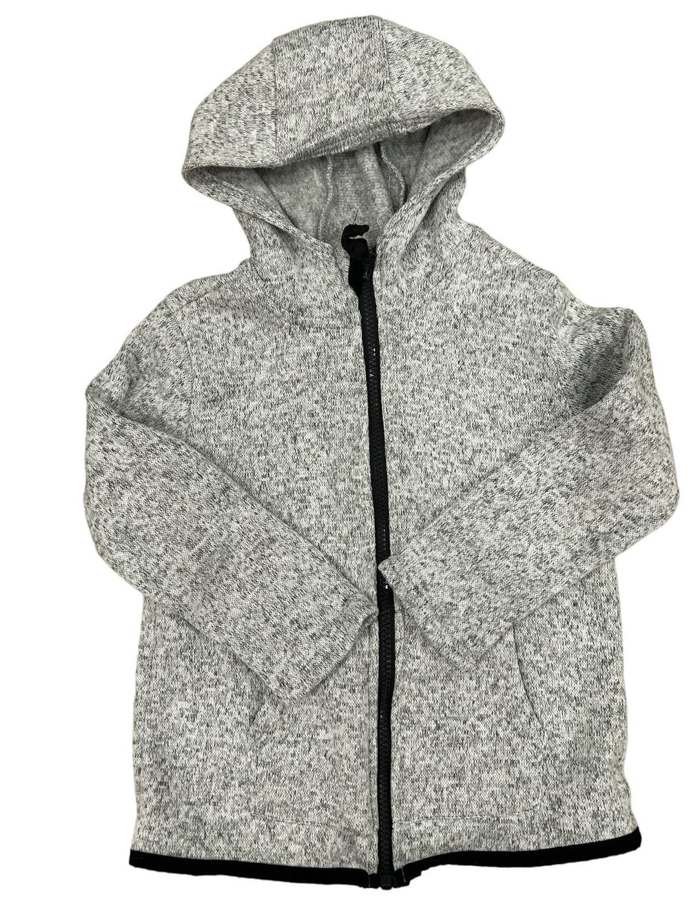 Copper Denim Grey Hooded Zip Fleece Sweater size 5